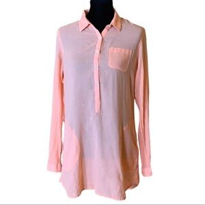 Toad & Co. airbrush tunic top Orange Organic cotton Size Medium